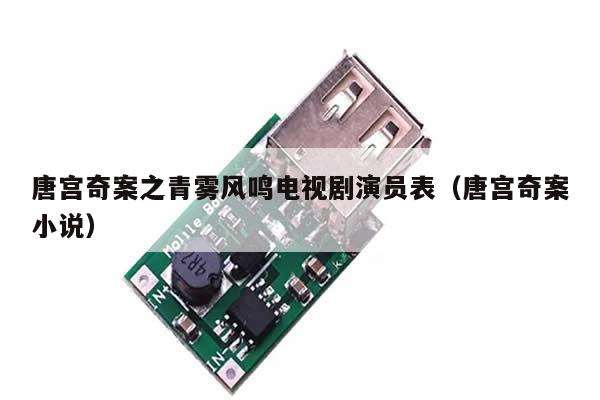 唐宫奇案之青雾风鸣电视剧演员表(唐宫奇案小说)